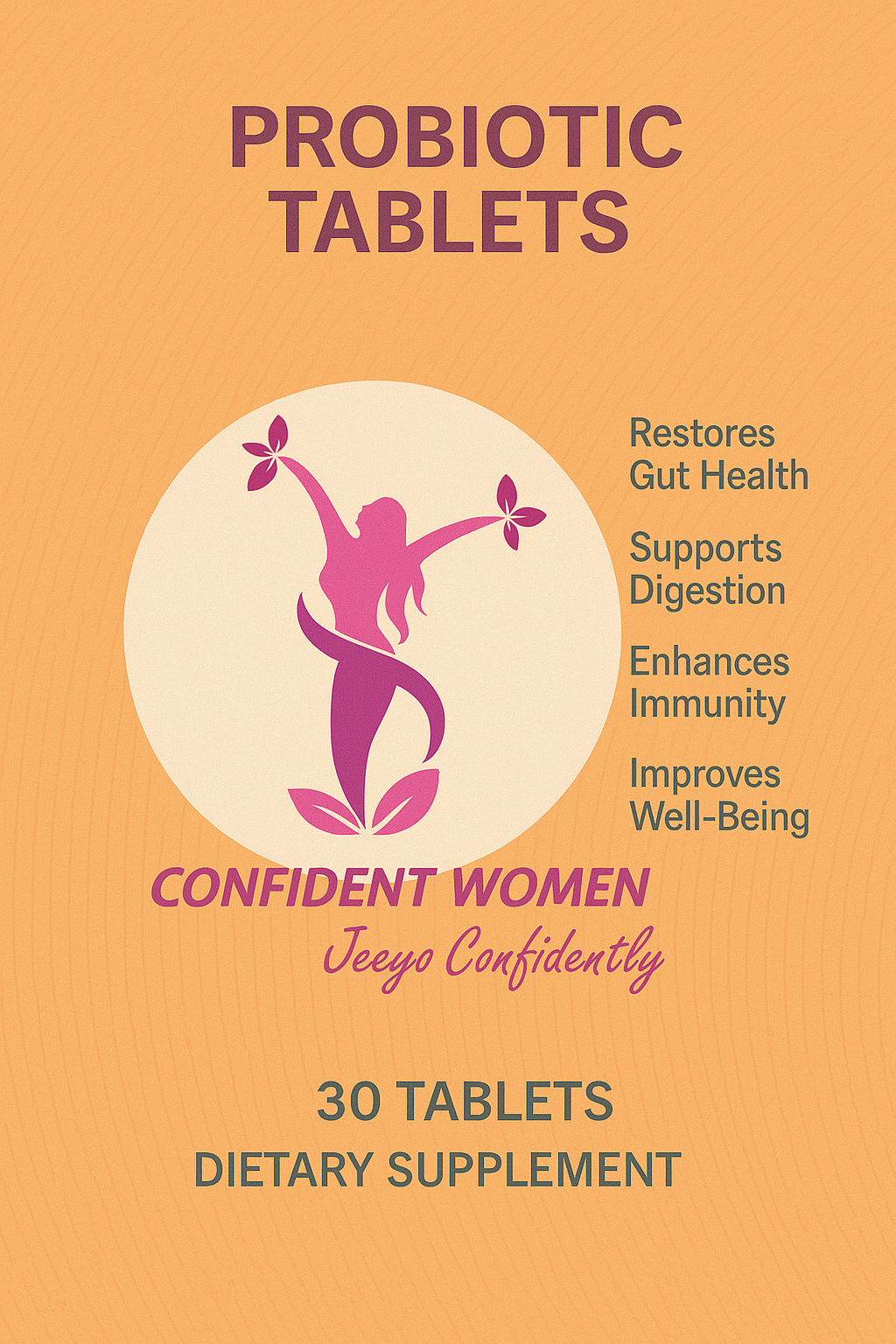 Confident Women probiotic product packaging